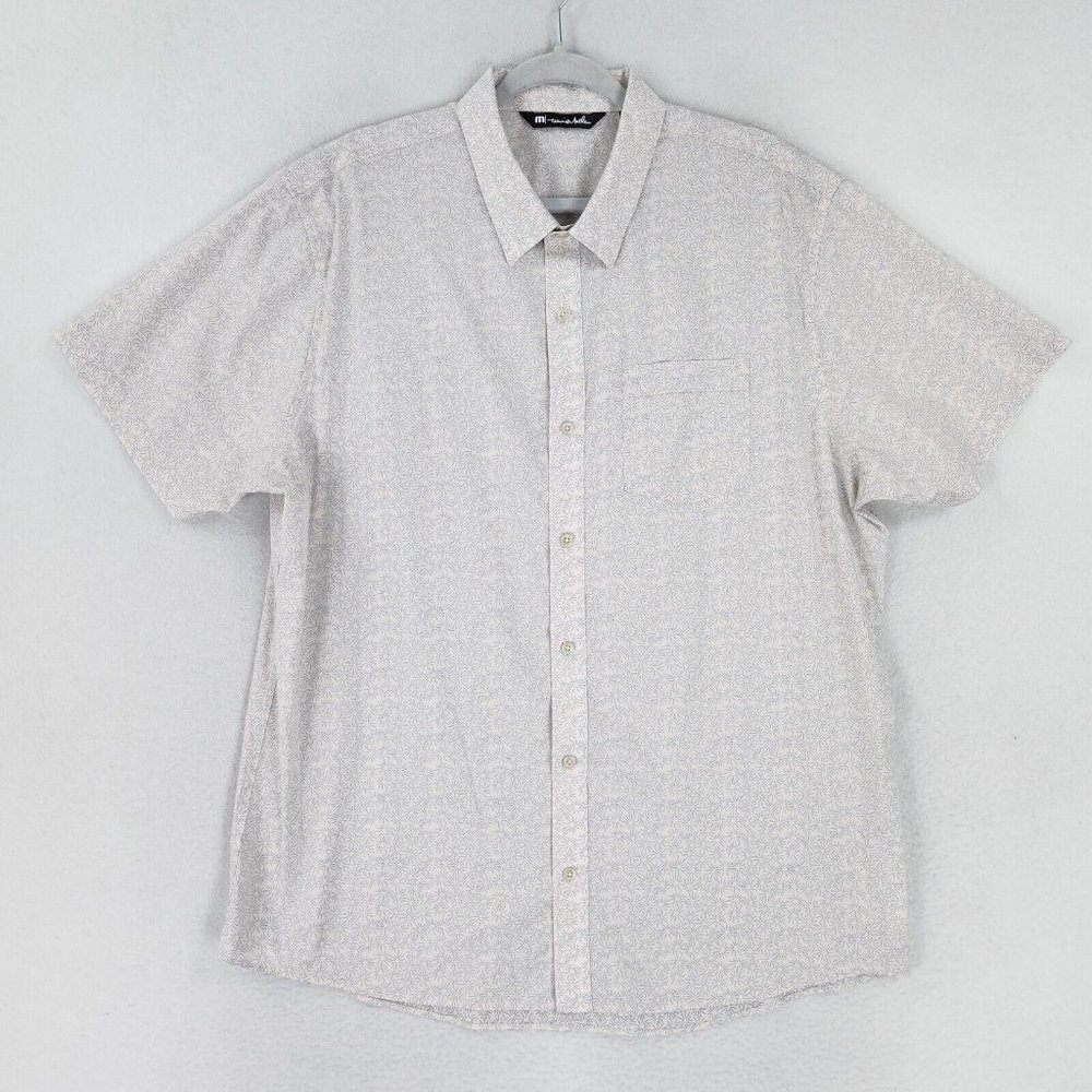 Travis Mathew Gray Casual Button Down Shirt